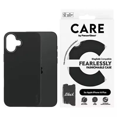 Etui CARE by PanzerGlass Fashion iPhone 16 Plus czarny MagSafe