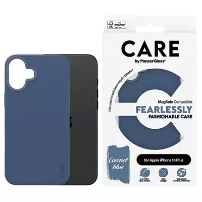 Etui CARE by PanzerGlass Fashion iPhone 16 Plus niebieski MagSafe