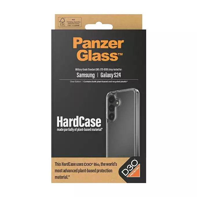 PanzerGlass HardCase Sam S24 S921 D3O 3xMilitary grade przezroczysty/transparent 1210