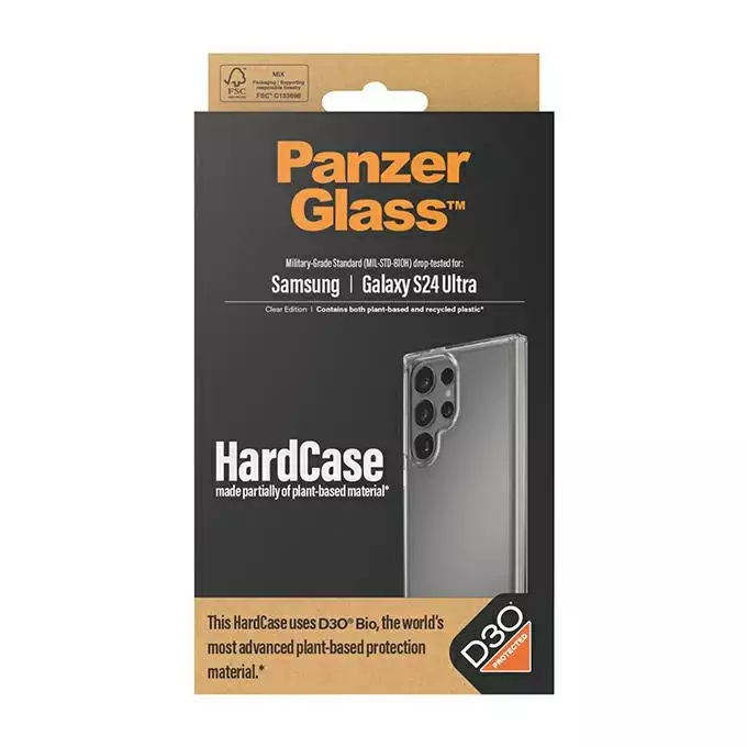 PanzerGlass HardCase Sam S24 Ultra S928 D3O 3xMilitary grade przezroczysty/transparent 1212