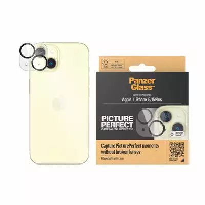 PanzerGlass Picture Perfect iPhone 15 6.1&quot; / 15 Plus 6.7&quot; czarny/black 1136 camera lens