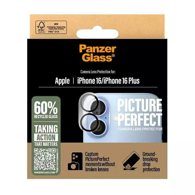 PanzerGlass PicturePerfect Lens Protector iPhone 16 6.1&quot; / 16 Plus 6.7&quot; 1279