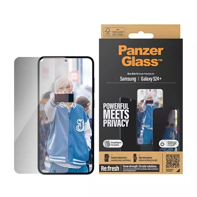 PanzerGlass Ultra-Wide Fit Sam S24+ S926 Privacy Screen Protection Easy Aligner Included P7351