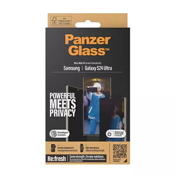 PanzerGlass Ultra-Wide Fit Sam S24 Ultra S928 Privacy Screen Protection Easy Aligner Included P7352