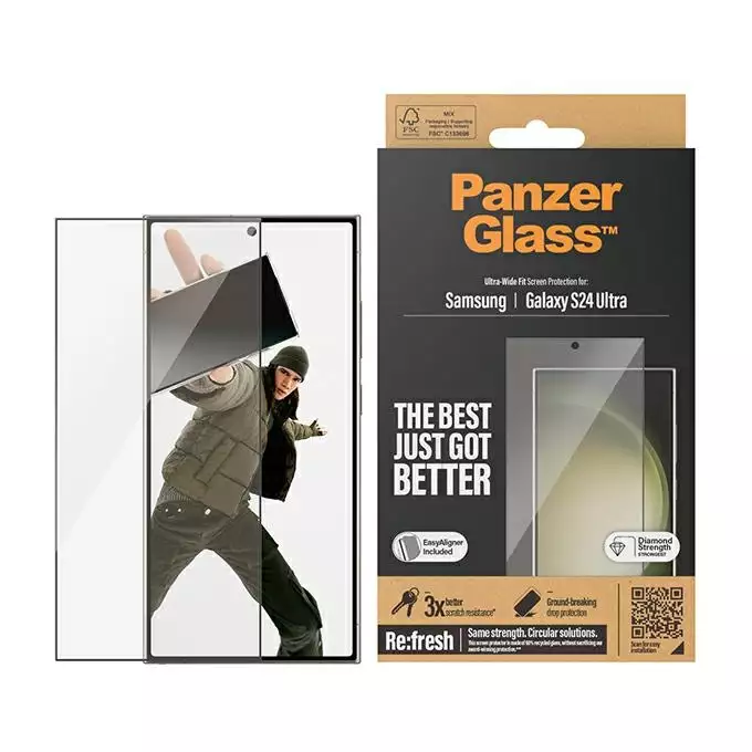 PanzerGlass Ultra-Wide Fit Sam S24 Ultra S928 Screen Protection 7352 z aplikatorem