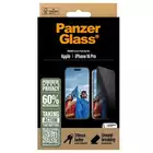 Szkło hartowane do IPhone 16 Pro z filtrem prywatyzującym PanzerGlass Ultra-Wide Fit