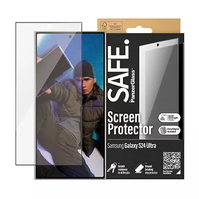 Szkło hartowane do Samsung S24 Ultra S928 SAFE by PanzerGlass Ultra-Wide Fit