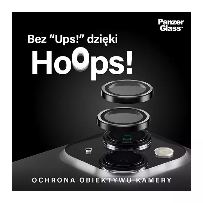 Szkło na obiektyw do Samsung S24+ PanzerGlass Hoops czarny