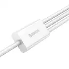 Baseus kabel 3w1 Superior USB - Lightning + USB-C + microUSB 1,5 m 3,5A biały