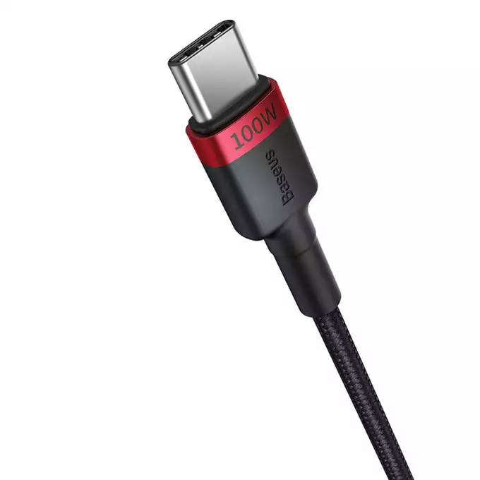 Baseus kabel Cafule Charging Cable USB-C to USB-C 100W 2m 2pcs Red czarny+Grey czarny