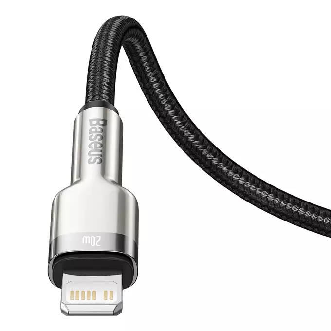 Baseus kabel Cafule Metal PD USB-C - Lightning 1,0 m czarny 20W