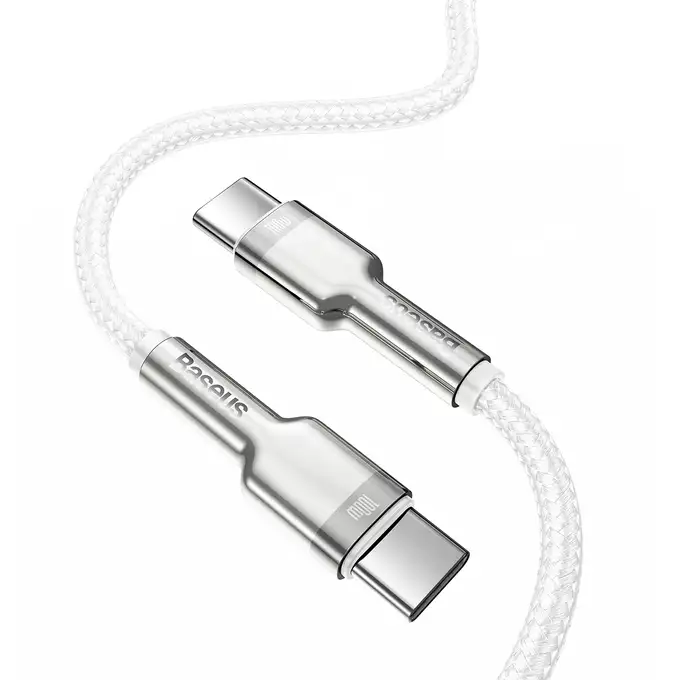 Baseus kabel Cafule Metal PD USB-C - USB-C 1,0 m biały 100W