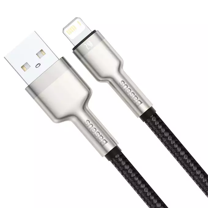 Baseus kabel Cafule Metal USB - Lightning 2,4A 1,0 m czarny