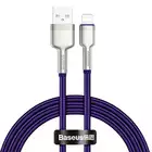 Baseus kabel Cafule Metal USB - Lightning 2,4A 1,0 m fioletowy