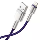 Baseus kabel Cafule Metal USB - Lightning 2,4A 1,0 m fioletowy