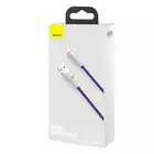 Baseus kabel Cafule Metal USB - Lightning 2,4A 1,0 m fioletowy