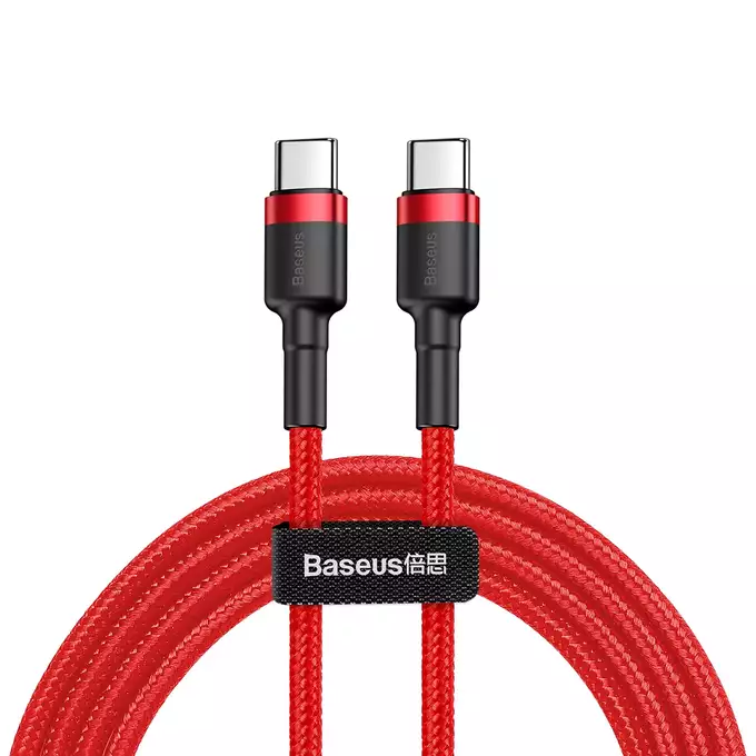 Baseus kabel Cafule PD 2.0 USB-C - USB-C 2,0m 3A czerwony 60W