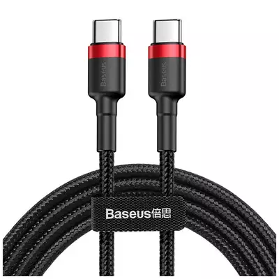 Baseus kabel Cafule PD USB-C - USB-C 1,0 m czerwono-czarny 60W