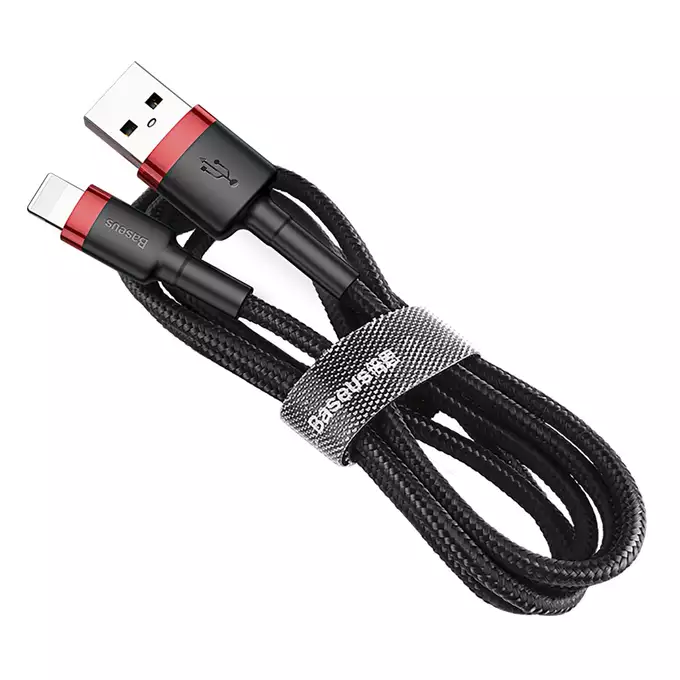 Baseus kabel Cafule USB - Lightning 1,0 m 2,4A czerwono-czarny