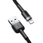 Baseus kabel Cafule USB - Lightning 1,0 m 2,4A szaro-czarny