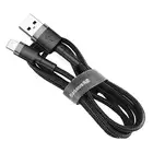 Baseus kabel Cafule USB - Lightning 1,0 m 2,4A szaro-czarny