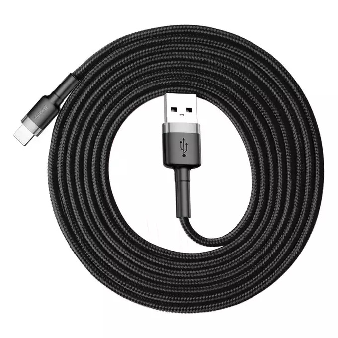 Baseus kabel Cafule USB - Lightning 2,0 m 1,5A szaro-czarny