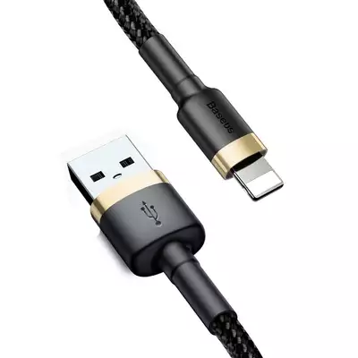 Baseus kabel Cafule USB - Lightning 2,0 m 1,5A złoto-czarny