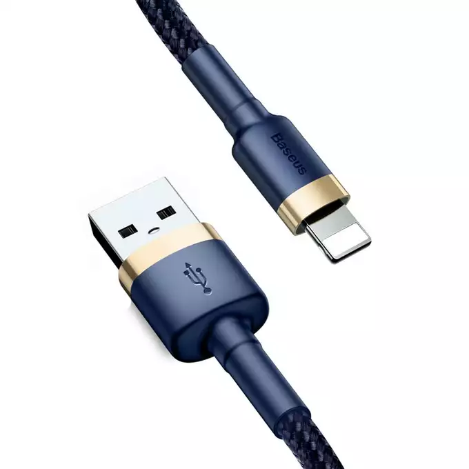 Baseus kabel Cafule USB - Lightning 2,0 m 1,5A złoto-niebieski