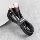 Baseus kabel Cafule USB - USB-C 0,5 m 3A czerwono-czarny