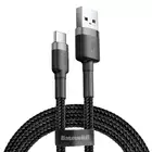 Baseus kabel Cafule USB - USB-C 0,5 m 3A szaro-czarny