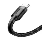 Baseus kabel Cafule USB - USB-C 0,5 m 3A szaro-czarny