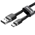 Baseus kabel Cafule USB - USB-C 0,5 m 3A szaro-czarny