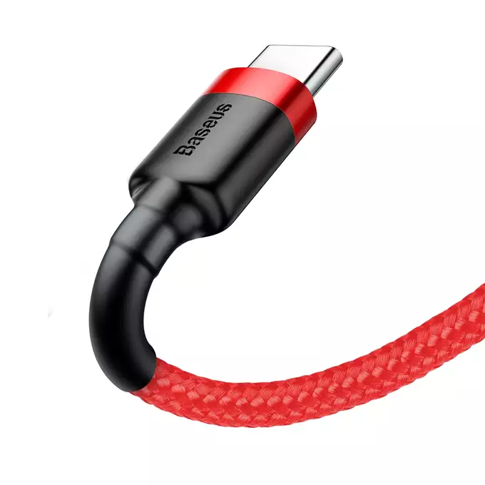 Baseus kabel Cafule USB - USB-C 1,0 m 3A czerwony