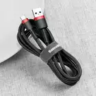 Baseus kabel Cafule USB - USB-C 3,0 m 2A czerwono-czarny