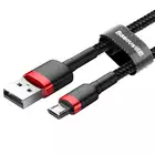 Baseus kabel Cafule USB - microUSB 2,0 m 1,5A czarno-czerwony