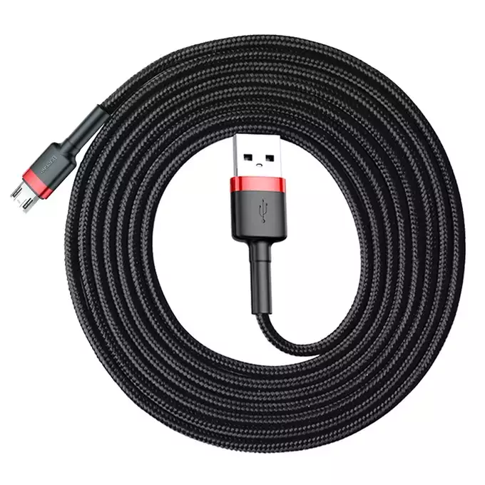 Baseus kabel Cafule USB - microUSB 2,0 m 1,5A czarno-czerwony