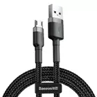 Baseus kabel Cafule USB - microUSB 2,0 m 1,5A szaro-czarny