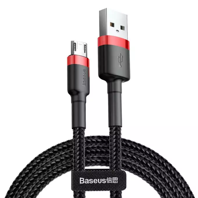 Baseus kabel Cafule USB - microUSB 3,0 m 1,5A czerwono-czarny