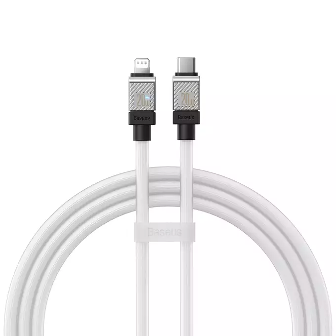 Baseus kabel CoolPlay USB-C - Lightning 1m 20W biały