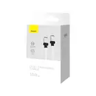 Baseus kabel CoolPlay USB-C - USB-C 1m 100W biały