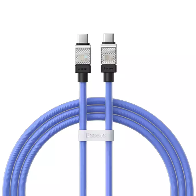 Baseus kabel CoolPlay USB-C - USB-C 1m 100W niebieski