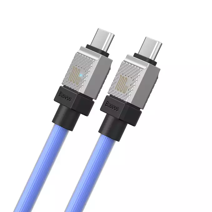 Baseus kabel CoolPlay USB-C - USB-C 1m 100W niebieski