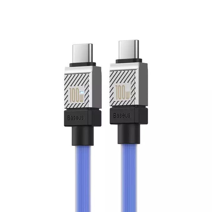 Baseus kabel CoolPlay USB-C - USB-C 1m 100W niebieski