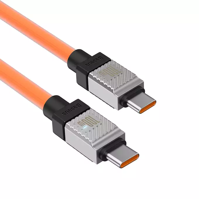 Baseus kabel CoolPlay USB-C - USB-C 1m 100W pomarańczowy