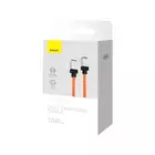 Baseus kabel CoolPlay USB-C - USB-C 1m 100W pomarańczowy