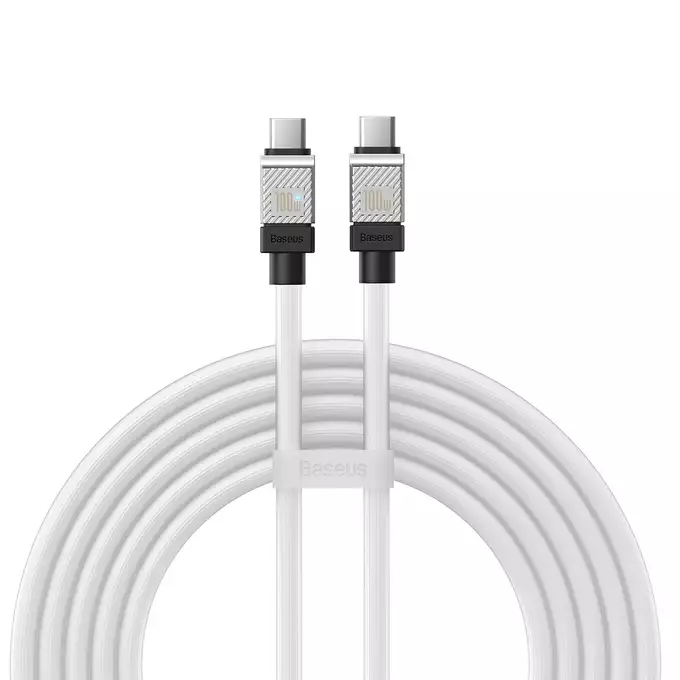 Baseus kabel CoolPlay USB-C - USB-C 2m 100W biały