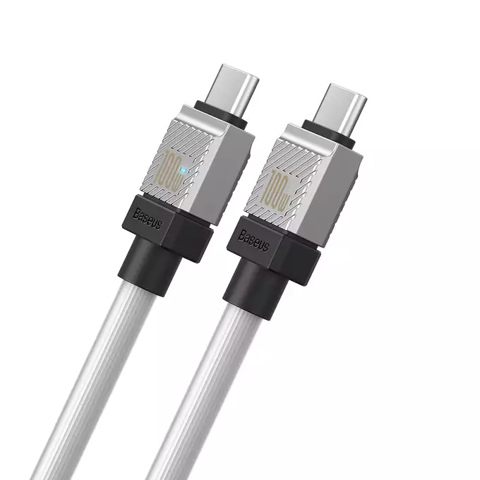 Baseus kabel CoolPlay USB-C - USB-C 2m 100W biały