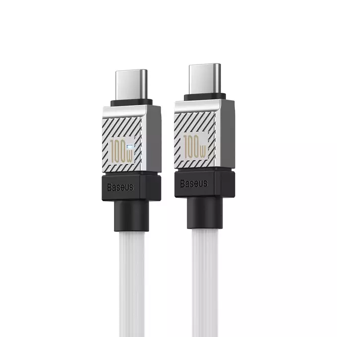 Baseus kabel CoolPlay USB-C - USB-C 2m 100W biały