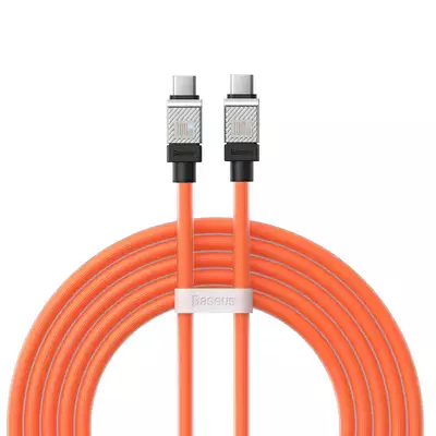 Baseus kabel CoolPlay USB-C - USB-C 2m 100W pomarańczowy