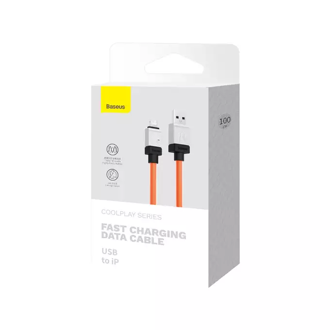 Baseus kabel CoolPlay USB - Lightning 1m 2,4A pomarańczowy